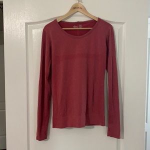 ZYIA Red Heather Performance Long Sleeve Size M